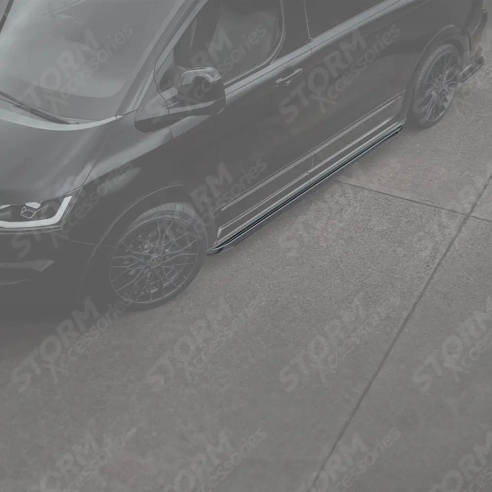 Trapezoid Side Bars In Stainless Steel For Volkswagen Transporter LWB T7 2025 On