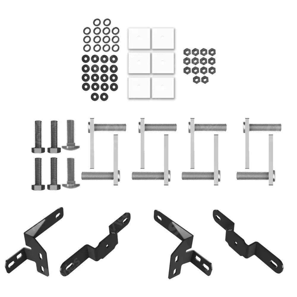 Trapezoid Side Bars SWB In Gloss Black For Ford Transit Custom MK2 2024 on
