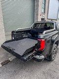 Universal Heavy Duty Load Bed Metal Sliding Tray For Double Cab Pick Ups - In Black