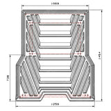 Universal Heavy Duty Plastic Load Bed Sliding Tray - Double Cab Pickup