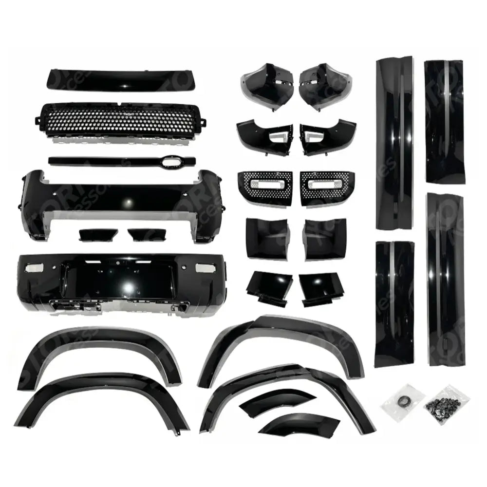 Upgrade Kit For Land Rover Defender L663 110 Gloss Black Full