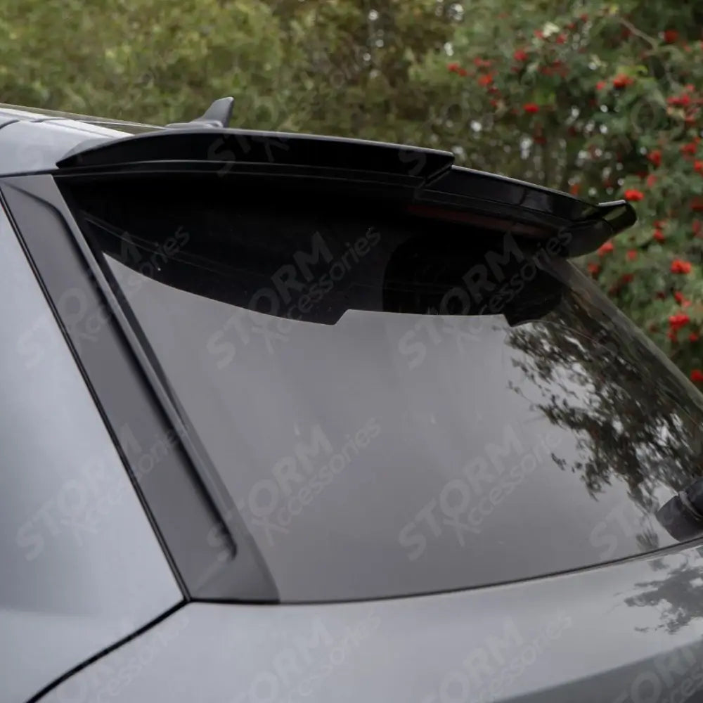 Upper Rear Spoiler In Gloss Black For Audi Q7 S-line 2016+