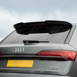 Upper Rear Spoiler In Gloss Black For Audi Q7 S-line 2016+