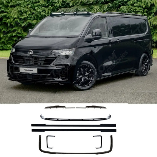 V1 Premium Aero Kit In Gloss Black For Volkswagen Transporter T7 LWB 2025 on