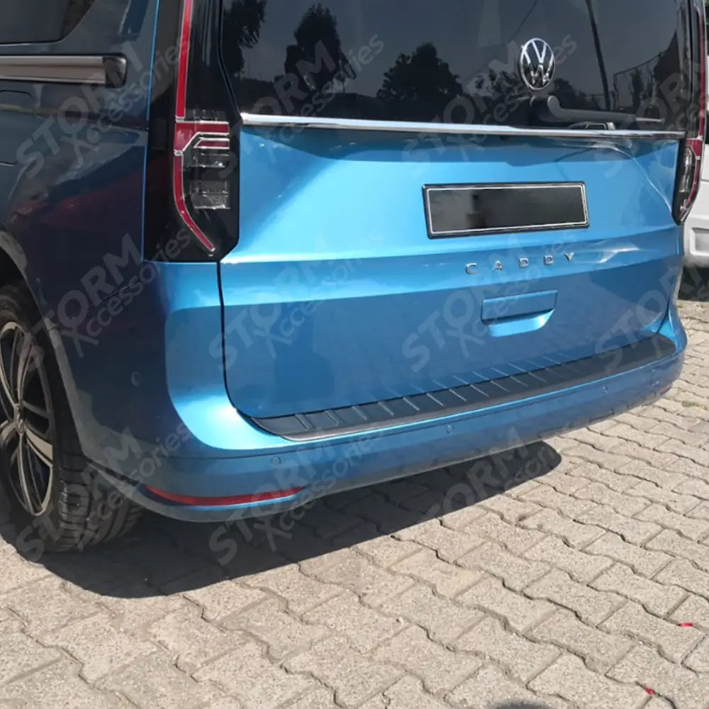 V2 Rear Bumper Protector Cover In Black For VW Caddy 2021 On
