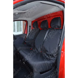 Vauxhall Vivaro 2014-2019 Base Model Driver And Front Double Passenger Seat Covers - Black