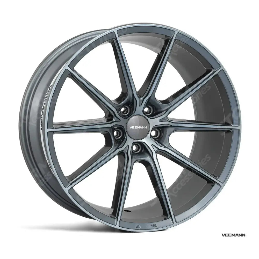 Veemann - V-fs48 19 Inch Alloy Wheels Graphite Smoked Machined 5ã—112 - Qty 1