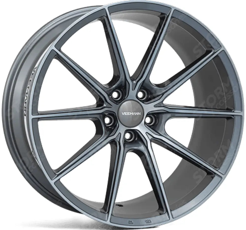 Veemann - V-fs48 20x8.5 5x120 Et35 Cb75.56 - Graphite Smoke Machined