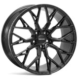 Veemann V-FS51 22X9.5 5X112 ET26 Gloss Black Deep Concave