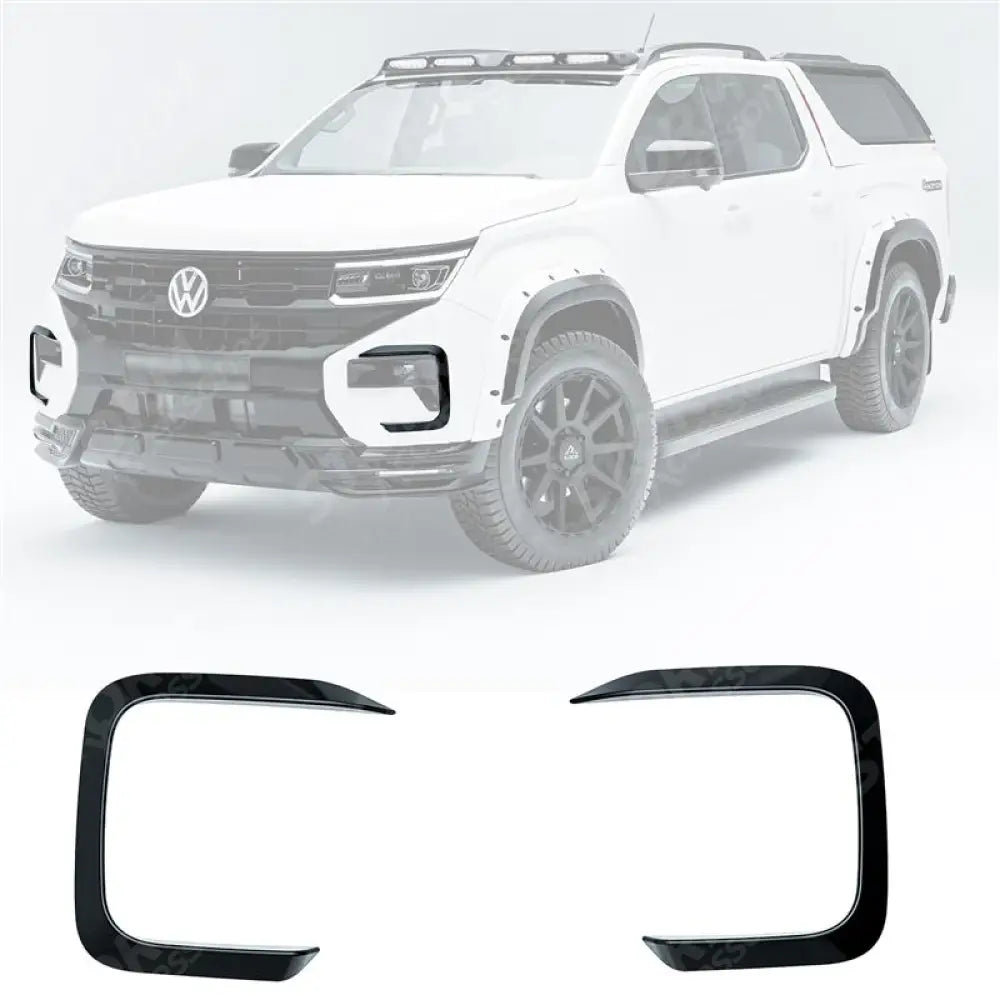 Volkswagen Amarok 2023+ Front Canard Loops V1 In Gloss Black