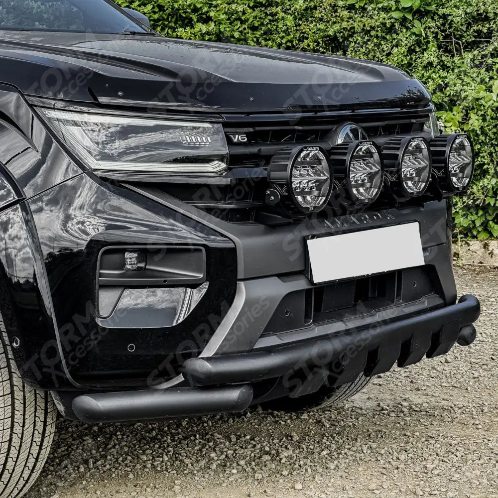 Volkswagen Amarok 2023+ Front Spotlight Mount Bracket Bar Black Choose Lazer Lamps