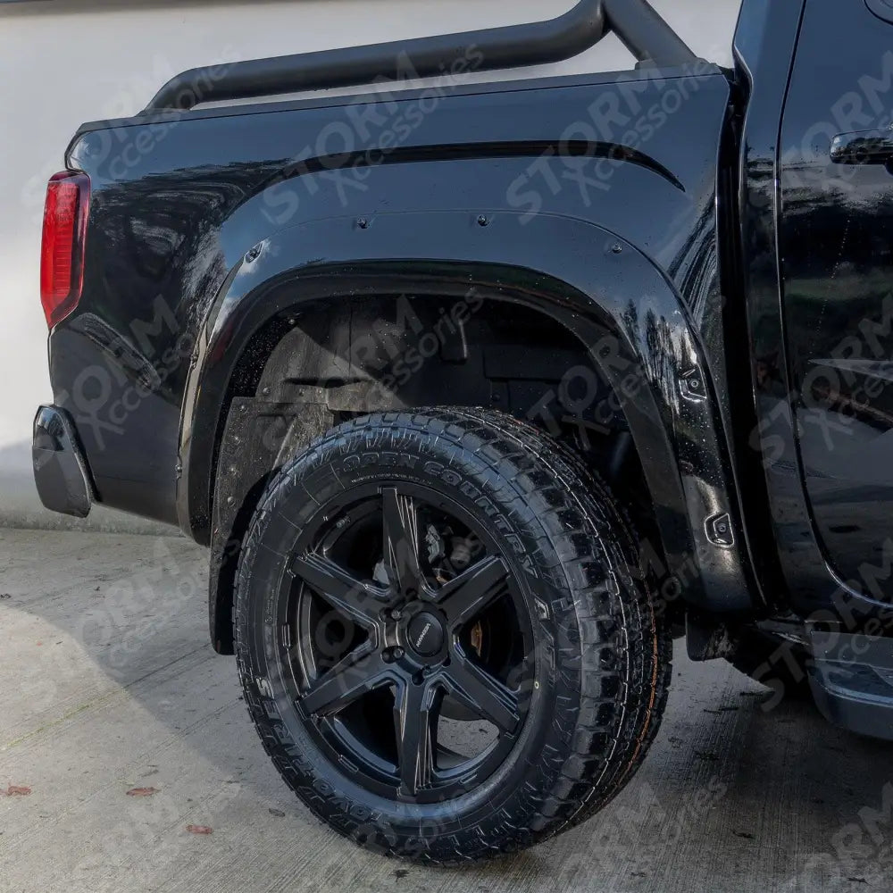 Volkswagen Amarok 2023 On Double Cab Egr Wheel Arch Kit Bolt Look Gloss Black Finish - 6 Pcs