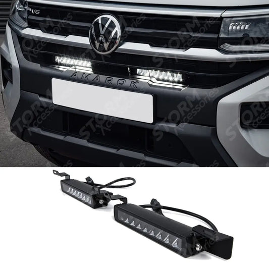 Volkswagen Amarok 2023+ Stealth LED Twin 10" Grill Integration Kit - 7,560 Lumens