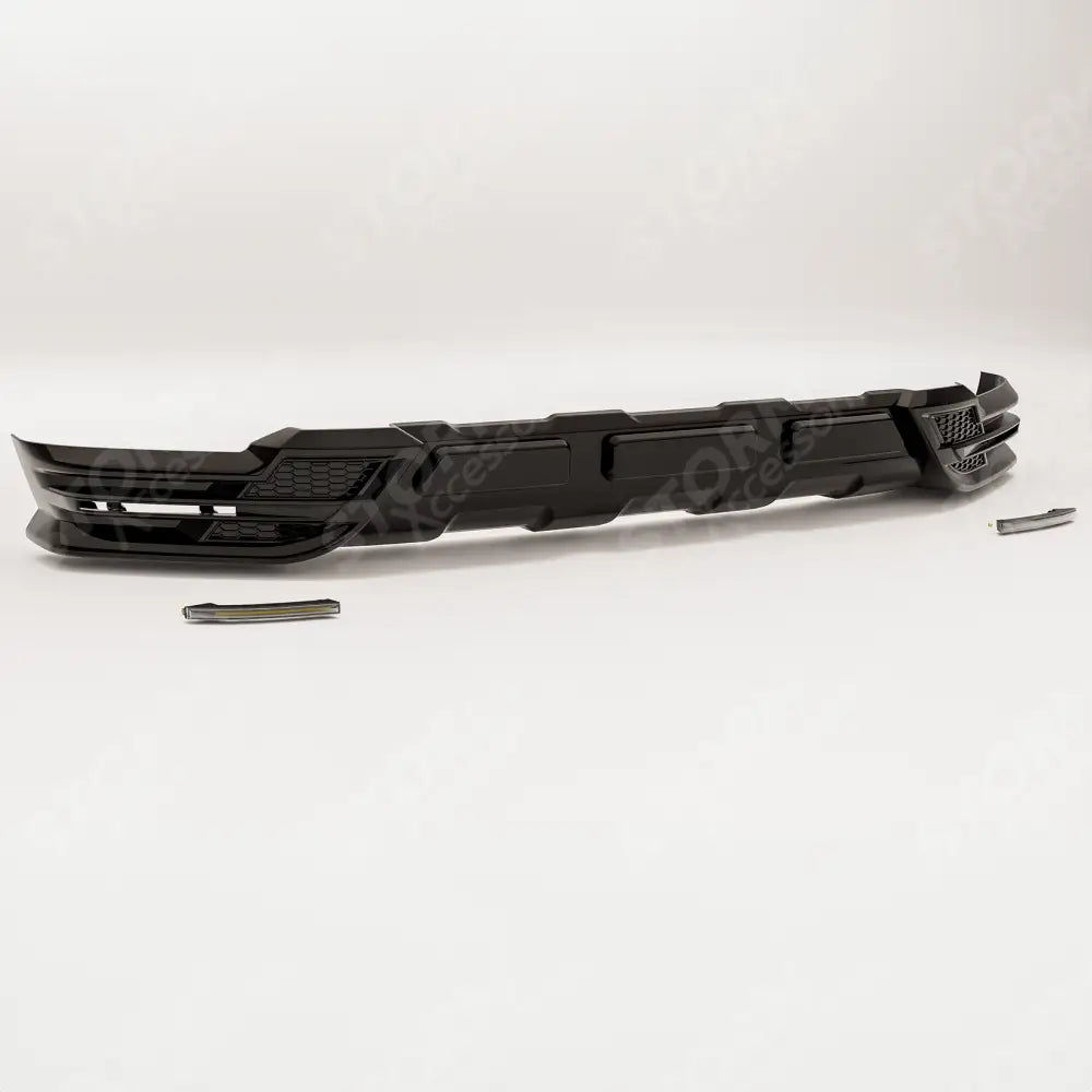 Volkswagen Amarok 2023+ Wide Trak Front Valance Splitter In Gloss Black
