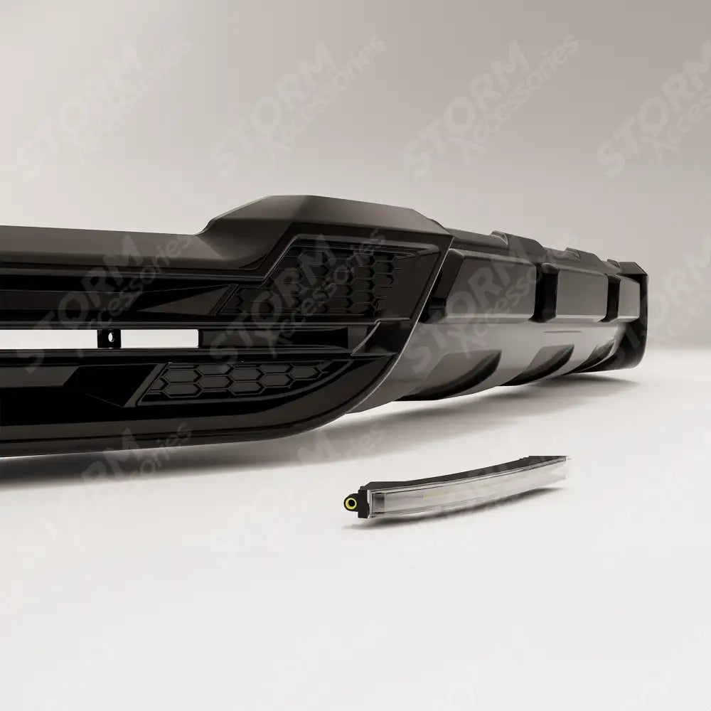 Volkswagen Amarok 2023+ Wide Trak Front Valance Splitter In Gloss Black