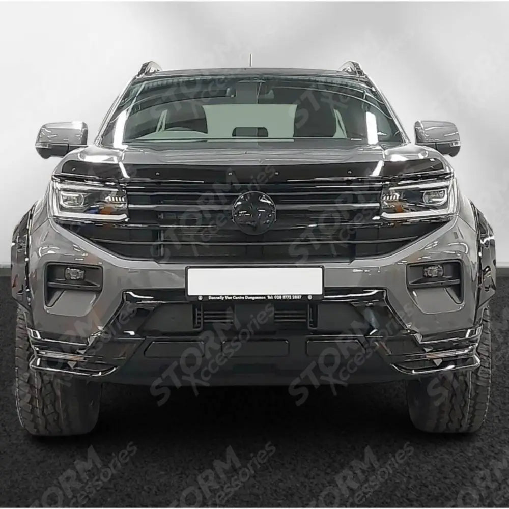 Volkswagen Amarok 2023+ Wide Trak Front Valance Splitter In Gloss Black