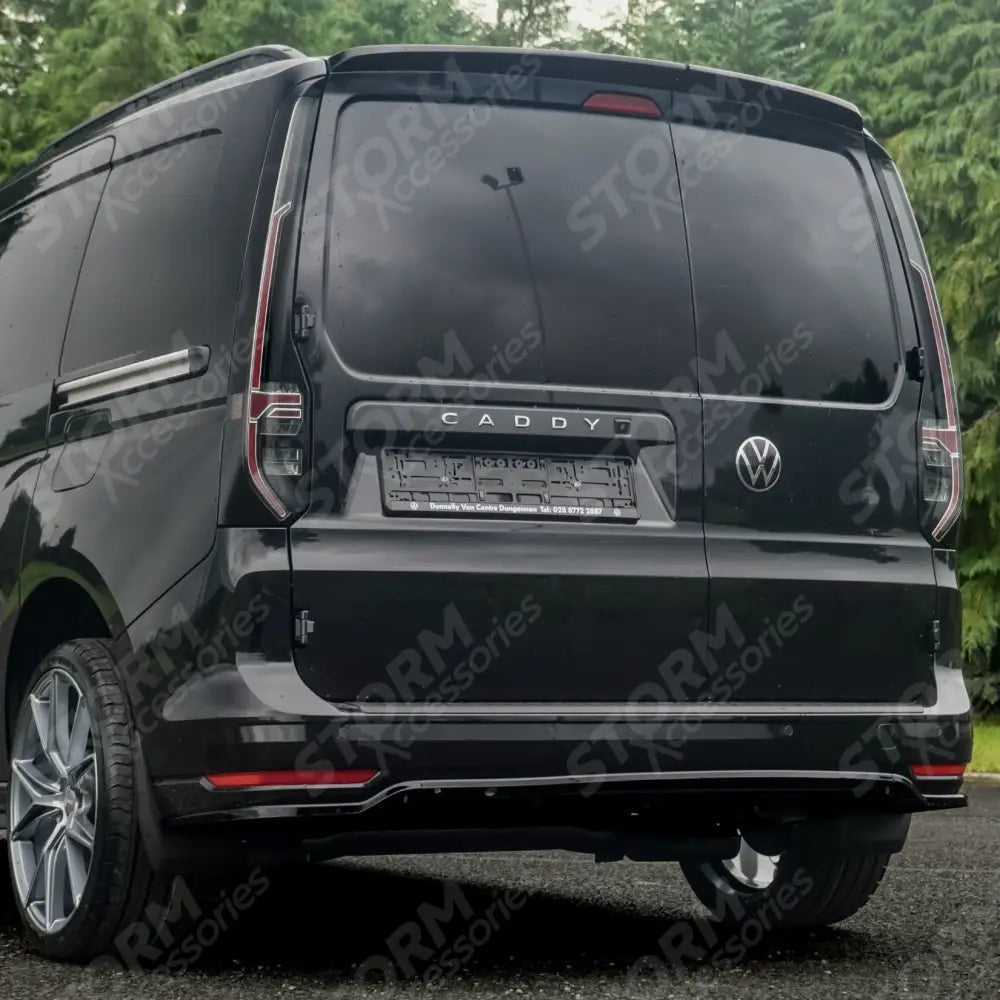 Volkswagen Caddy Mk5 2021+Rear Bumper Splitter In Gloss Black