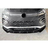 Volkswagen Tiguan MK3 2024+ R Line Front Splitter In Gloss Black