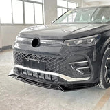 Volkswagen Tiguan MK3 2024+ R Line Front Splitter In Gloss Black