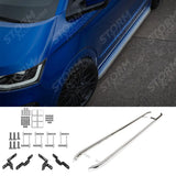 Volkswagen Transporter LWB T7 2025 On Trapezoid Side Bars In Stainless Steel