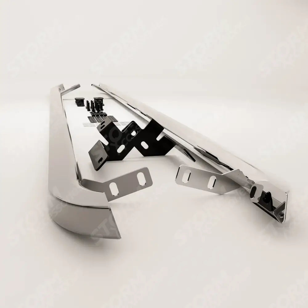 Volkswagen Transporter SWB T7 2025 On Trapezoid Side Bars In Stainless Steel