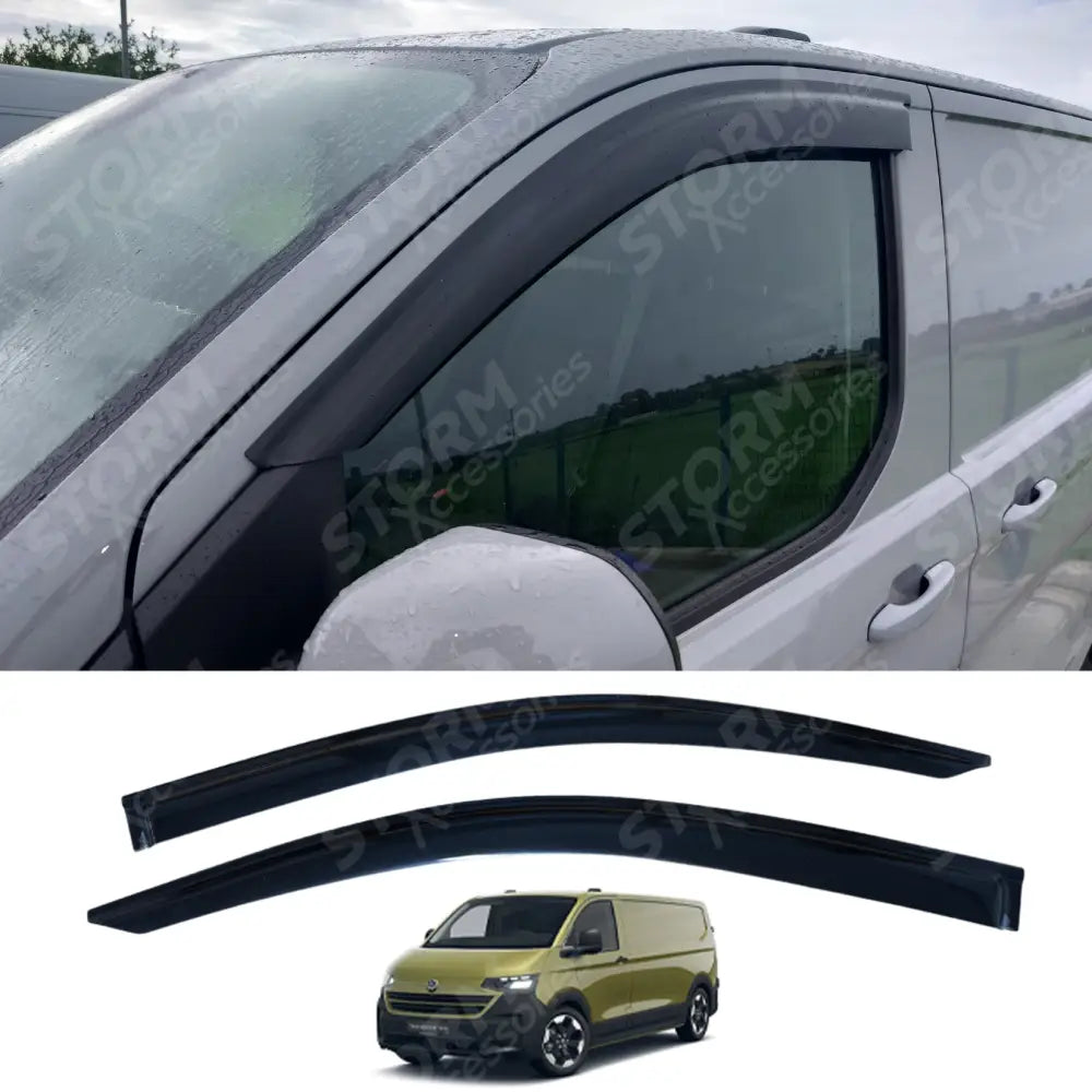 Volkswagen Transporter T7 2024 On Stx Wind Deflectors – External Fit
