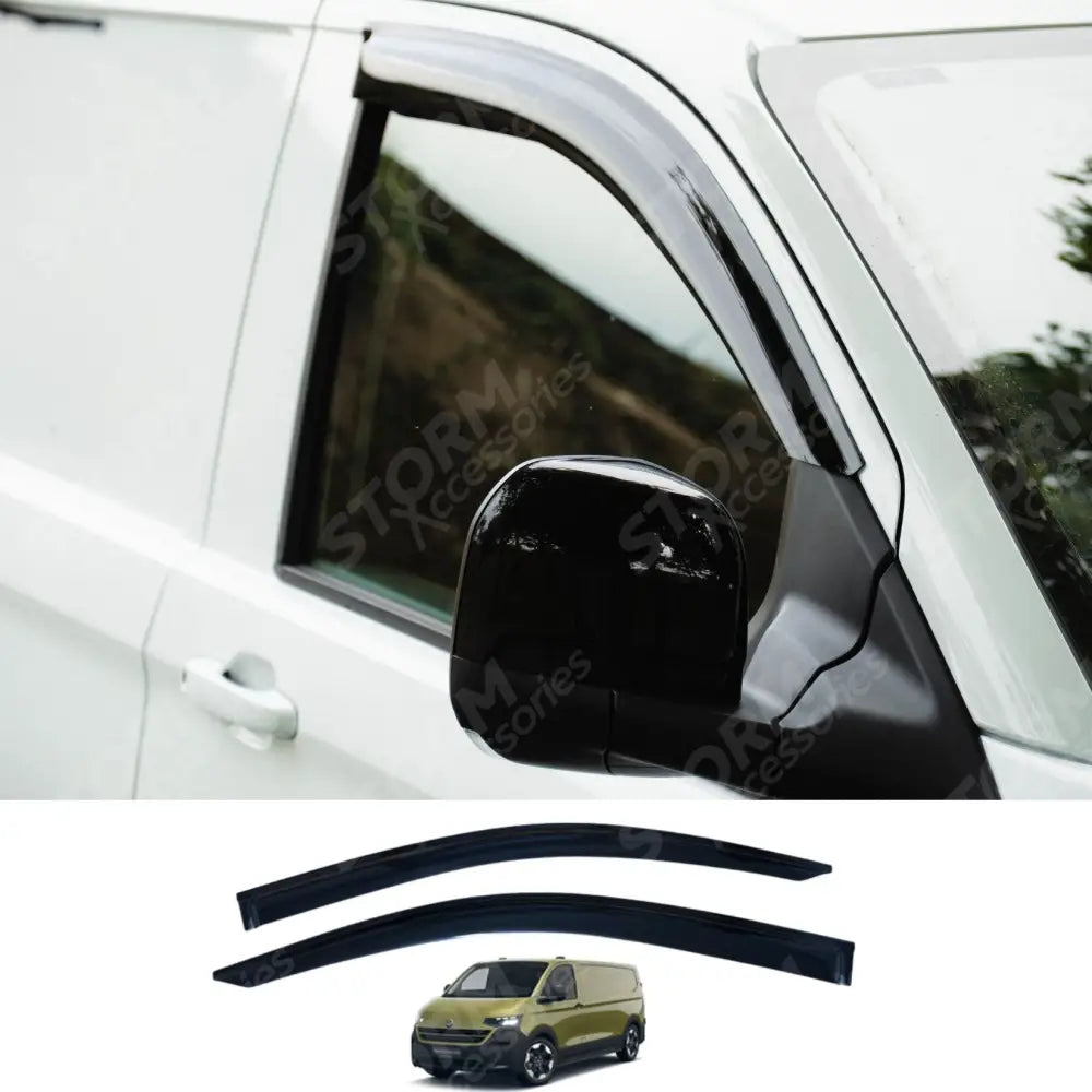 Volkswagen Transporter T7 2024 On Stx Wind Deflectors – External Fit