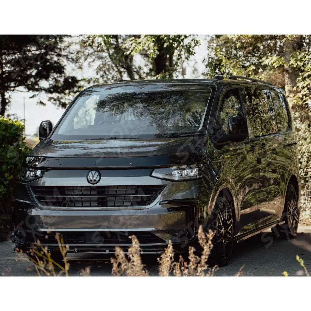 Volkswagen Transporter T7 2025 on Front Splitter Lip In Gloss Black