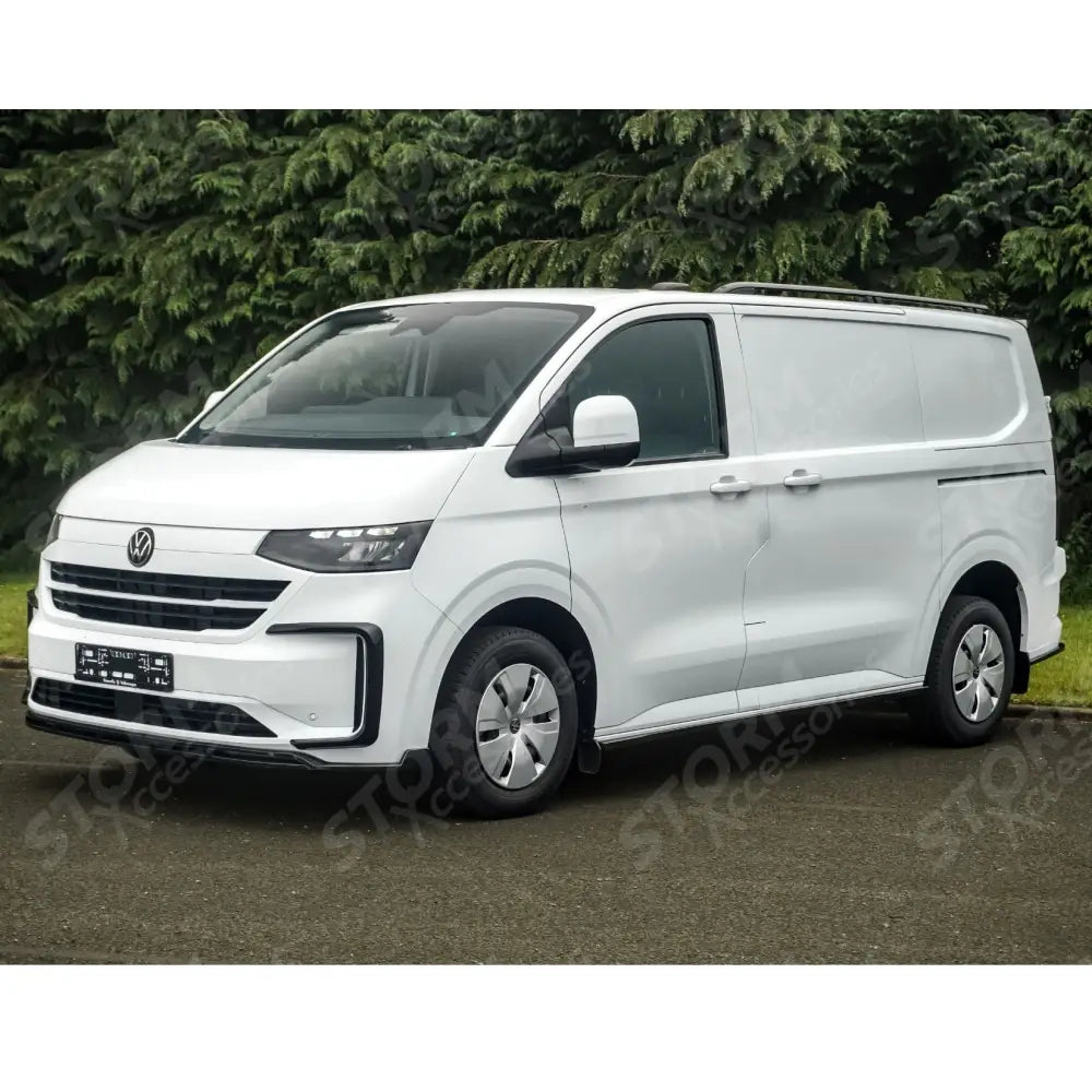 Volkswagen Transporter T7 2025 on Front Splitter Lip In Gloss Black