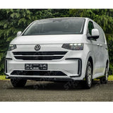 Volkswagen Transporter T7 2025 on Front Splitter Lip In Gloss Black