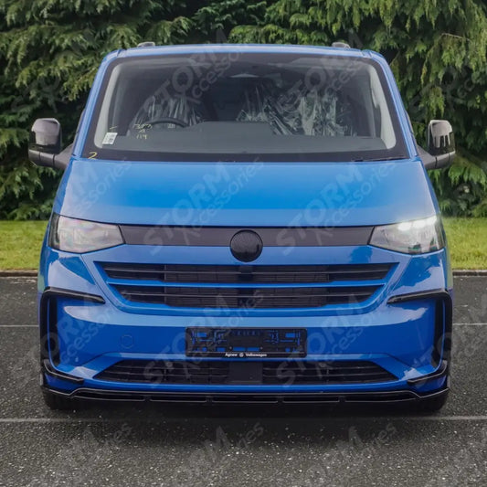 Volkswagen Transporter T7 2025 on Front Splitter Lip In Gloss Black
