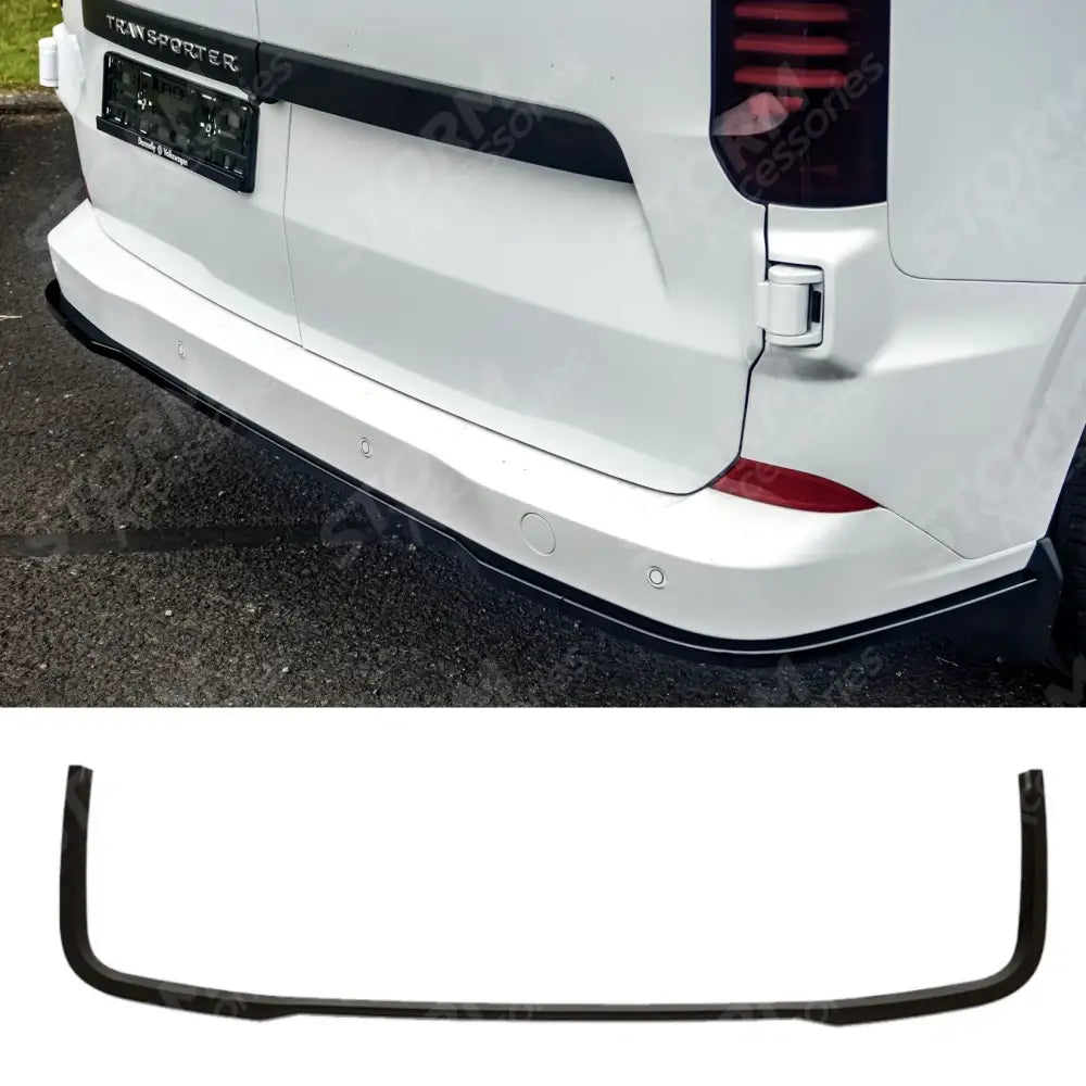 Volkswagen Transporter T7 2025+ Rear Bumper Splitter In Gloss Black