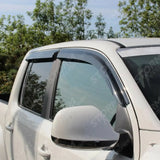 Vw Amarok 2010-2017 - Double Cab Wind Deflectors 4-pcs Set - Black - External Fit