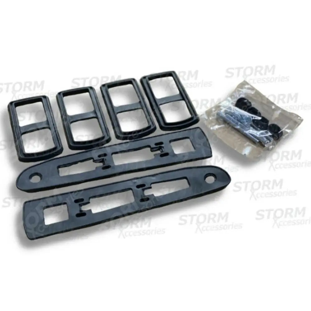 Vw Amarok 2010-2022- Double Cab - Roof Bars - Rails - Black - Style 2