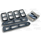 Vw Amarok 2010-2022- Double Cab - Roof Bars - Rails - Black - Style 2