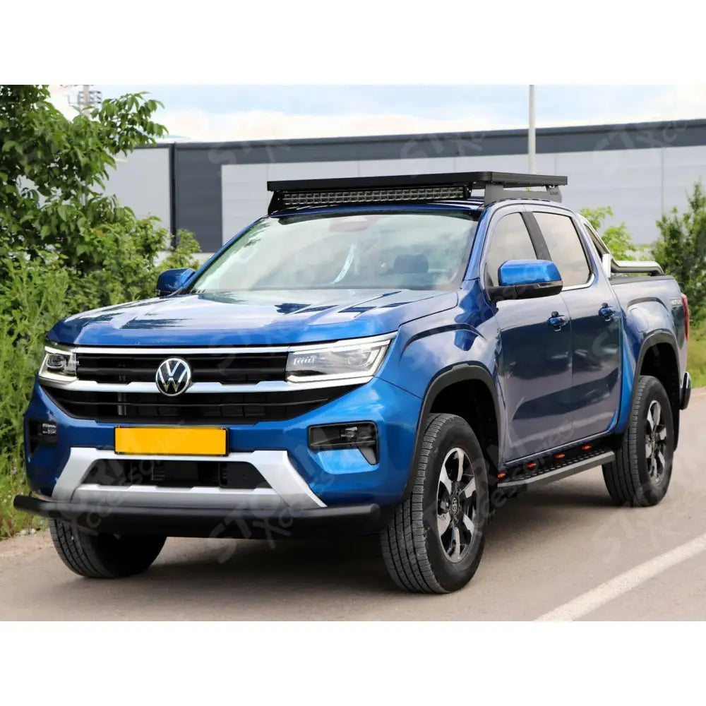 Vw Amarok 2023 On Single Deck Black Powder Coat Front Spoiler Bar