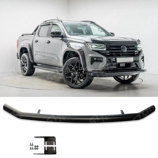 Vw Amarok 2023 On Single Deck Black Powder Coat Front Spoiler Bar