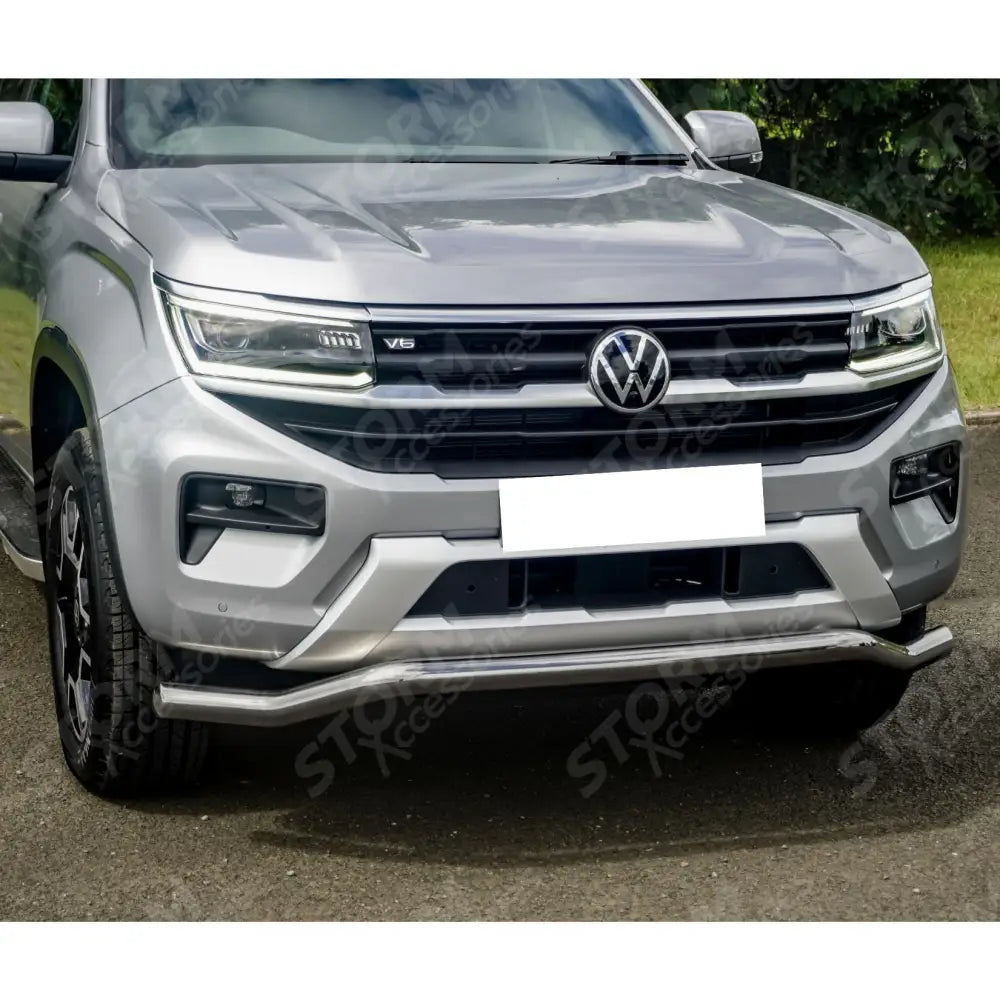 Vw Amarok 2023 On Stainless Steel Twisted Front Spoiler Bar