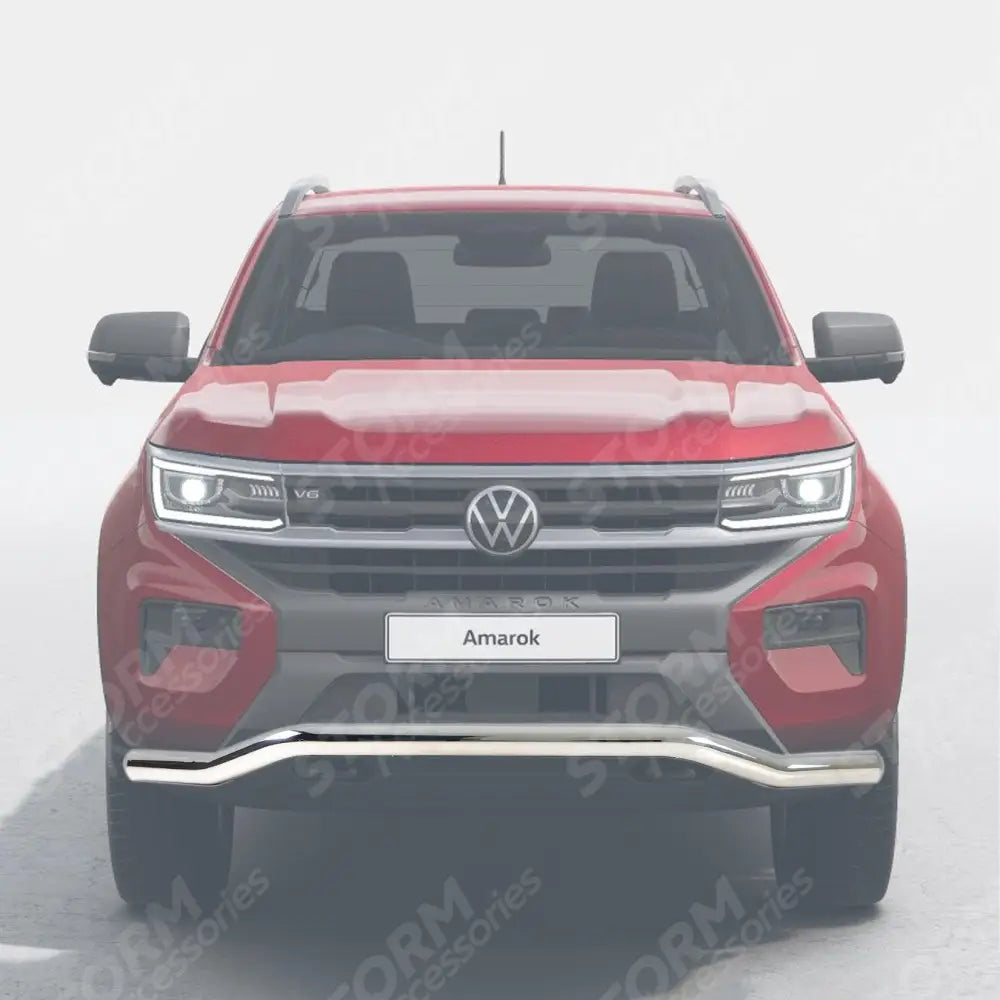 Vw Amarok 2023 On Stainless Steel Twisted Front Spoiler Bar