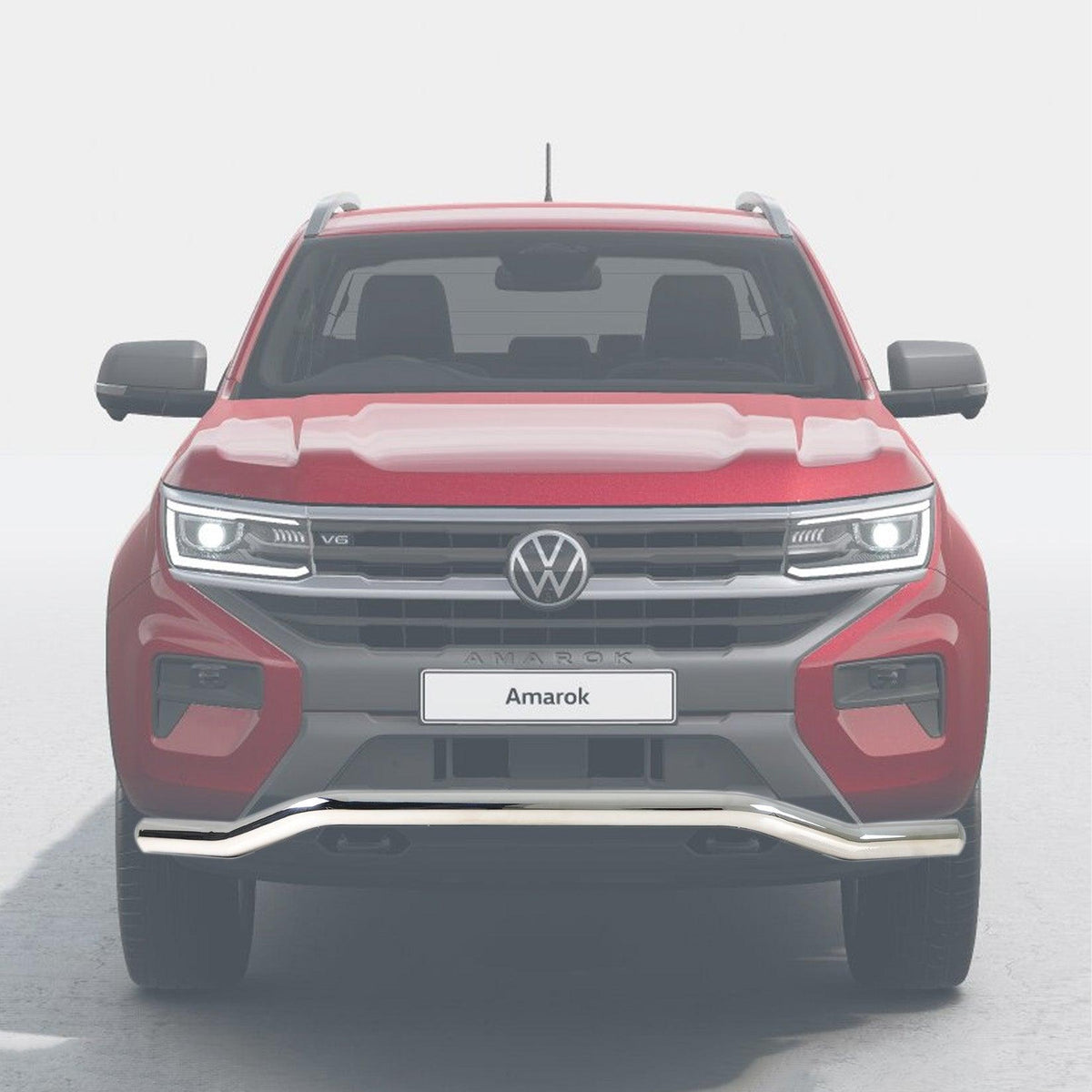 Vw Amarok 2023 On Stainless Steel Twisted Front Spoiler Bar - Storm Xccessories