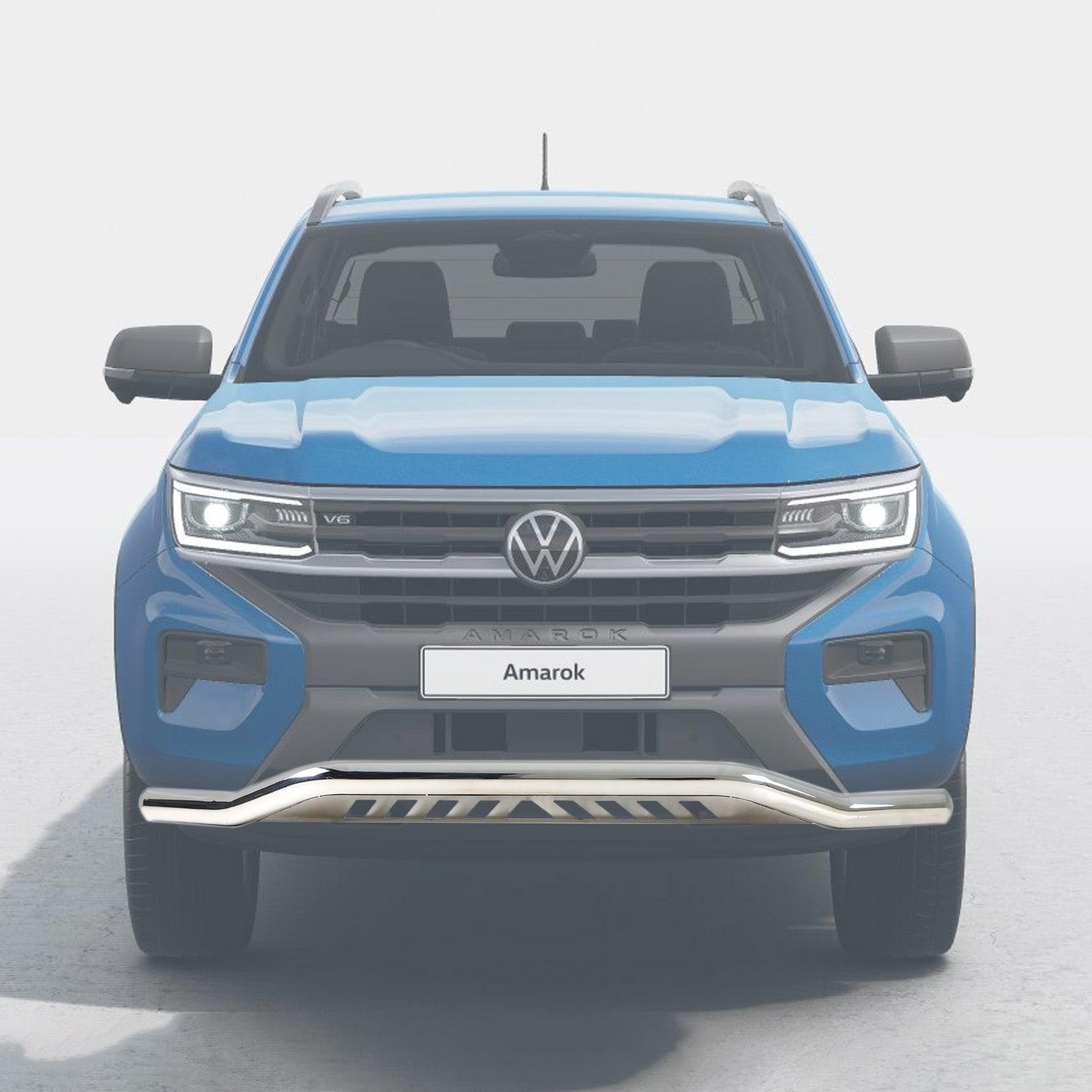 Bragan Stainless Steel Front Spoiler Bar For VW Amarok 2010-2016 – 75mm Chrome Finish