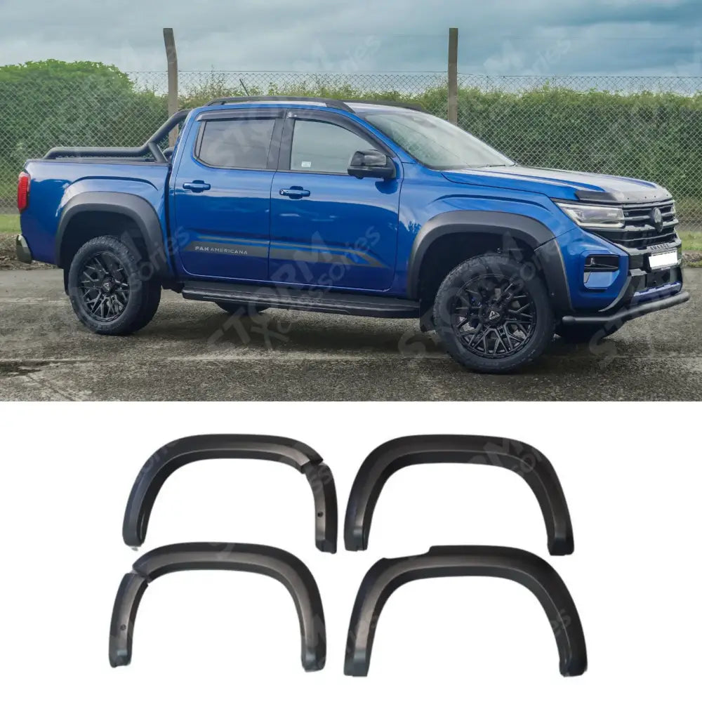 VW Amarok 2023 On Wheel Arches 6 PC Set In Matt Black
