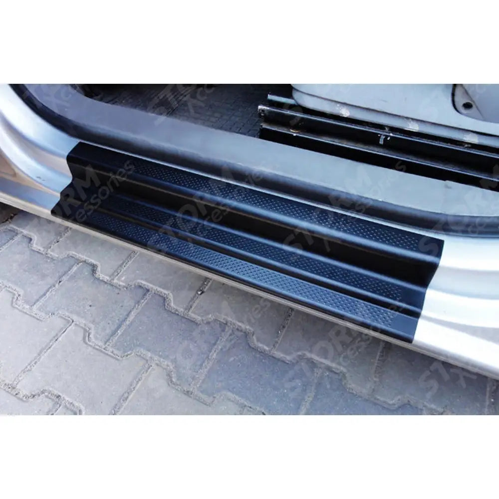 Vw Caddy 2004 On Stx Door Sill Protectors In Black - 2 Piece Set