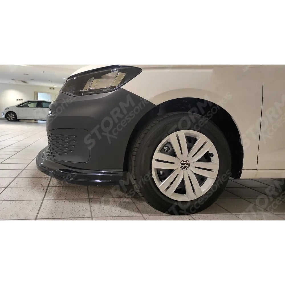 Vw Caddy 2021 On Front Bumper Spoiler Splitter Lip - Gloss Black
