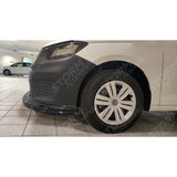 Vw Caddy 2021 On Front Bumper Spoiler Splitter Lip - Gloss Black