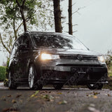 Vw Caddy 2021 On Front Bumper Spoiler Splitter Lip - Gloss Black