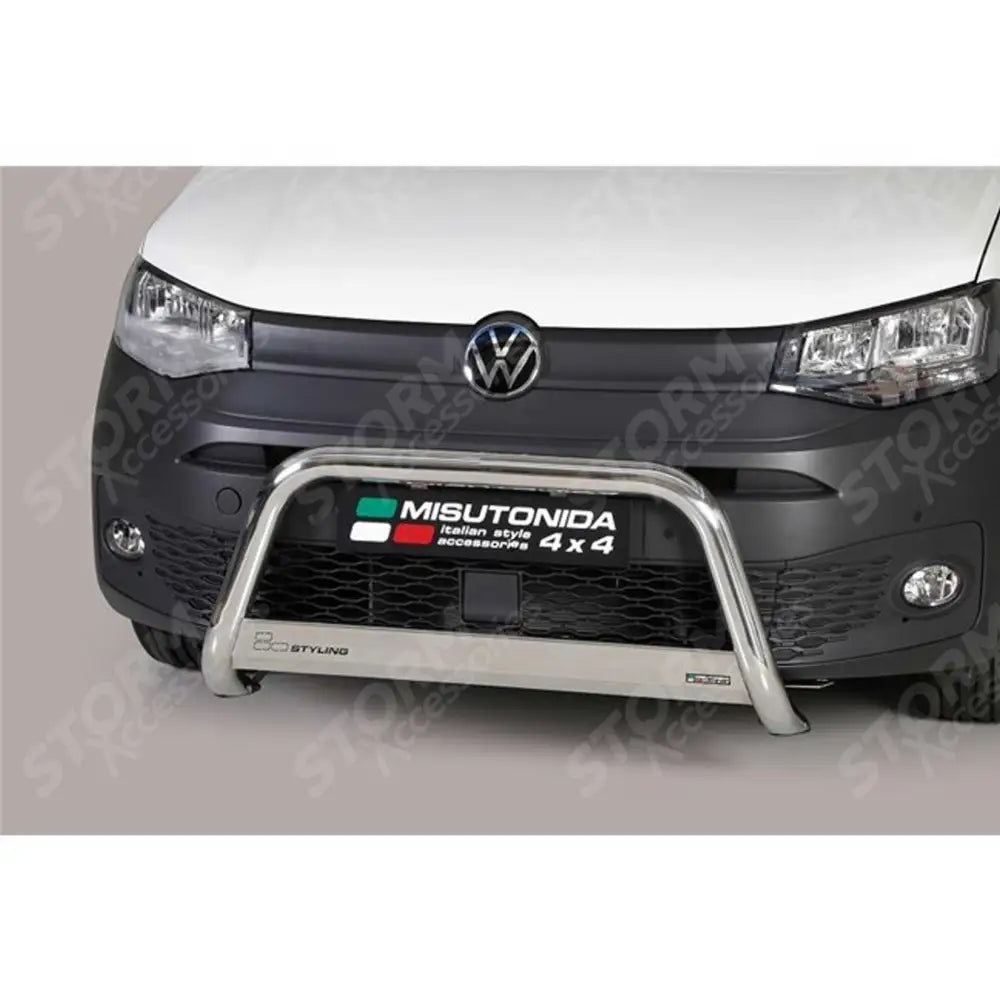 Vw Caddy 2021 On Misutonida Eu Approved Stainless Steel Front A-bar - 63mm