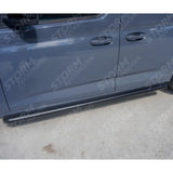 Vw Caddy 2021 On - Side Bars Steps - Angular Type - Short Wheel Base - Black - 60mm