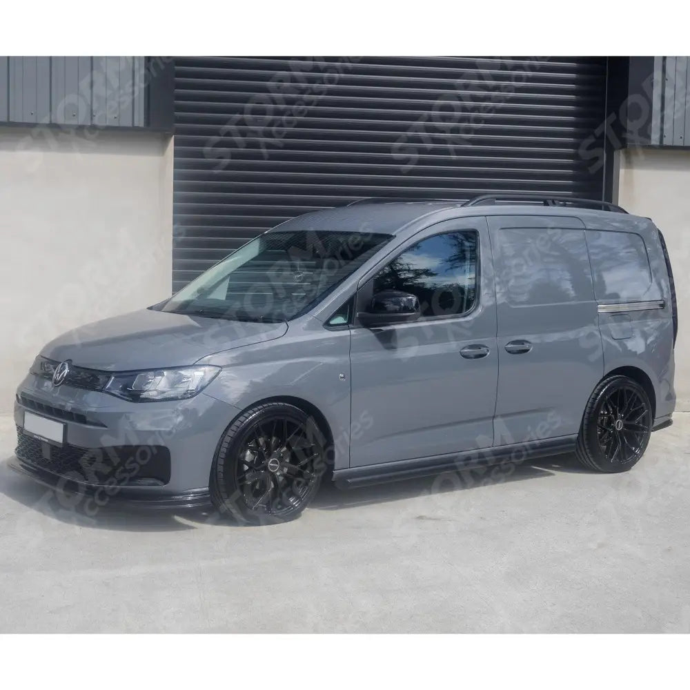 Vw Caddy 2021 On - Side Bars Steps - Angular Type - Short Wheel Base - Black - 60mm