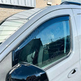 Vw Caddy 2021 On Stx Internal Wind Deflectors - 2pcs - Clip In Fitment - Dark Smoke